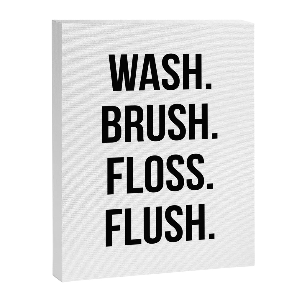 Wash Brush Floss Flush Canvas Print Gallery Image 6