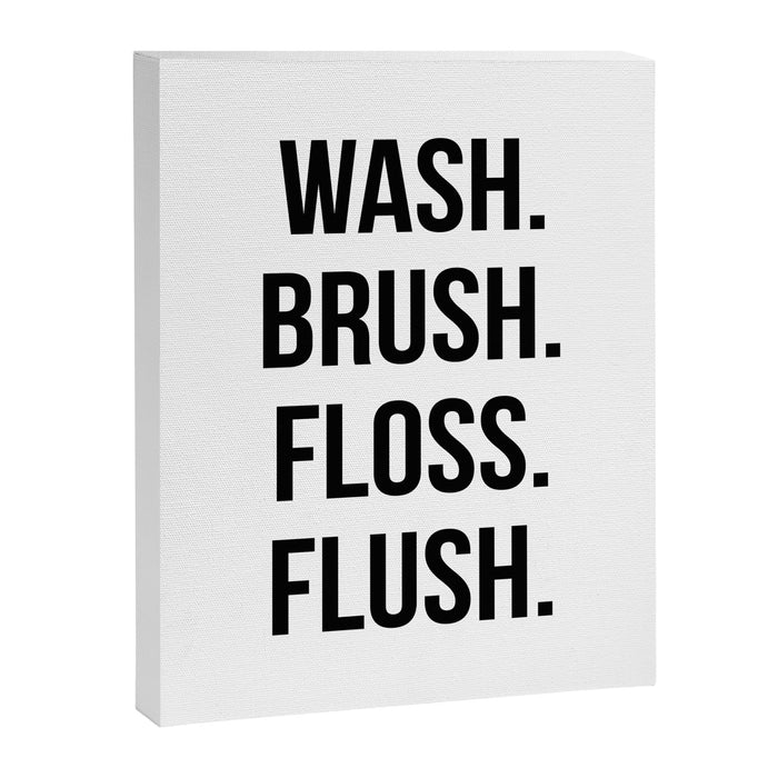 Wash Brush Floss Flush Canvas Print Gallery Image 1