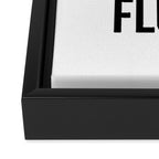 Wash Brush Floss Flush Framed Canvas Print Gallery Image 3