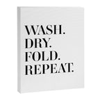 Wash. Dry. Fold. Repeat. Canvas Print Gallery Image 3