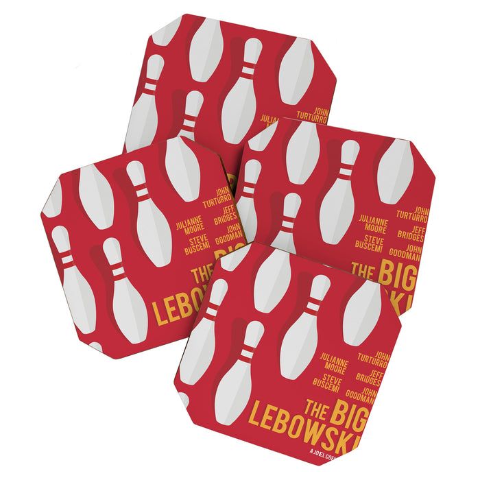 The Big Lebowski, alternative movie poster, Coen brothers film, Jeff Bridges is the dude Coaster Gallery Image 1