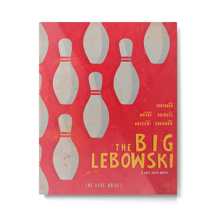 The Big Lebowski - Movie Poster, Coen brothers film, Jeff Bridges, John Turturro, bowling Metal Print Gallery Image 1