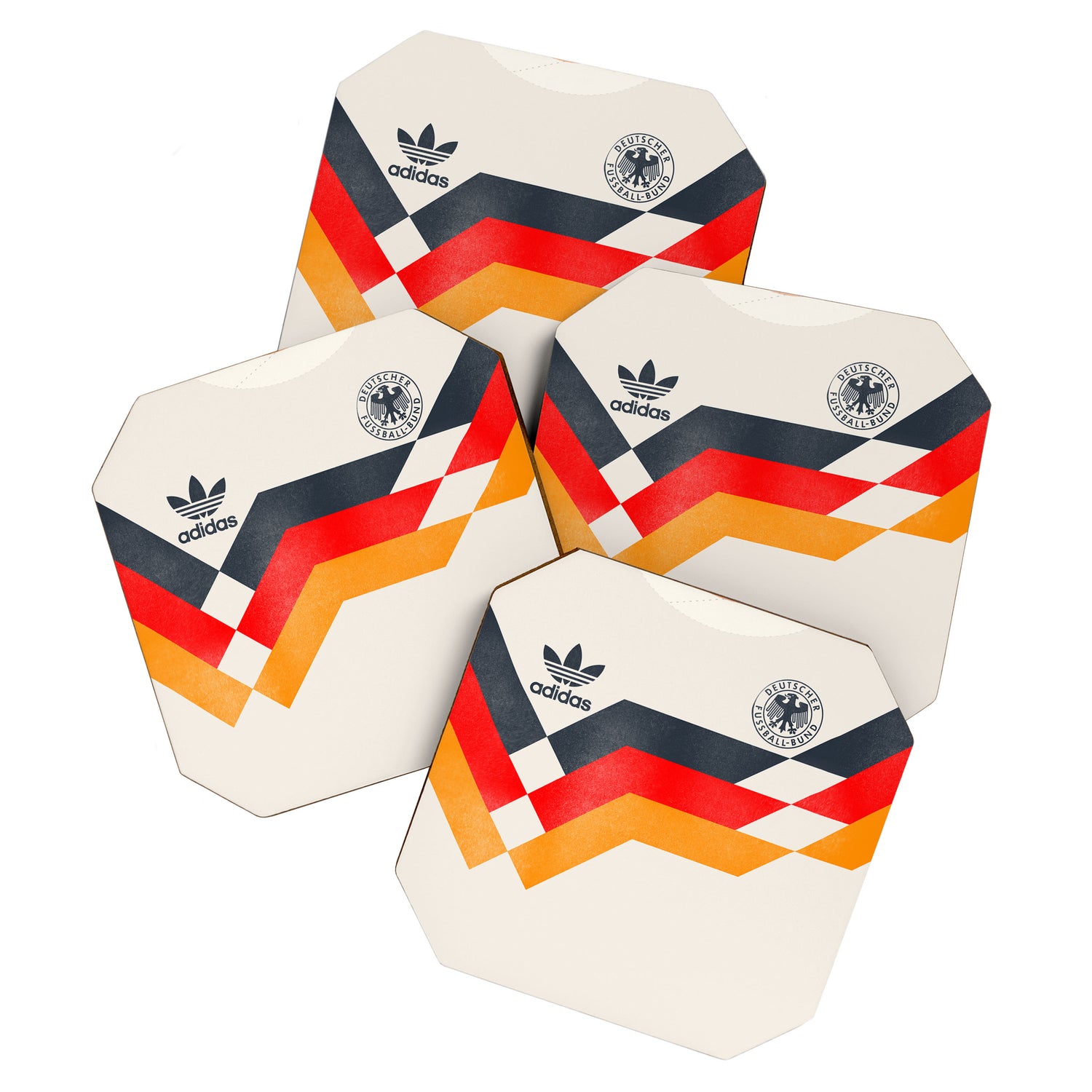 Vintage World Cup shirt, old Germany jersey, Italia 90, retro football jersey, soccer love Coaster Gallery Image 1