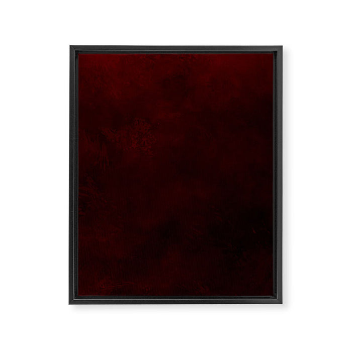 Dark Red Framed Canvas Print Gallery Image 1