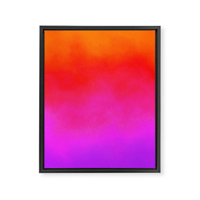 Gradient orange red violet Framed Canvas Print Gallery Image 1