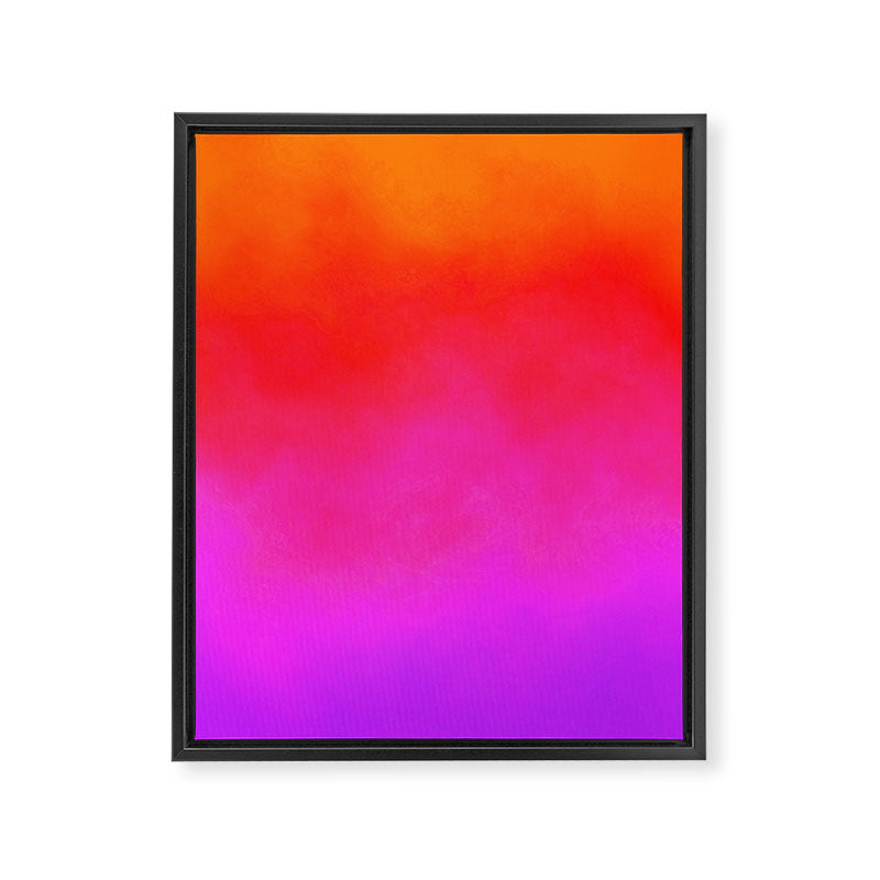 Gradient orange red violet Framed Canvas Print Gallery Image 6