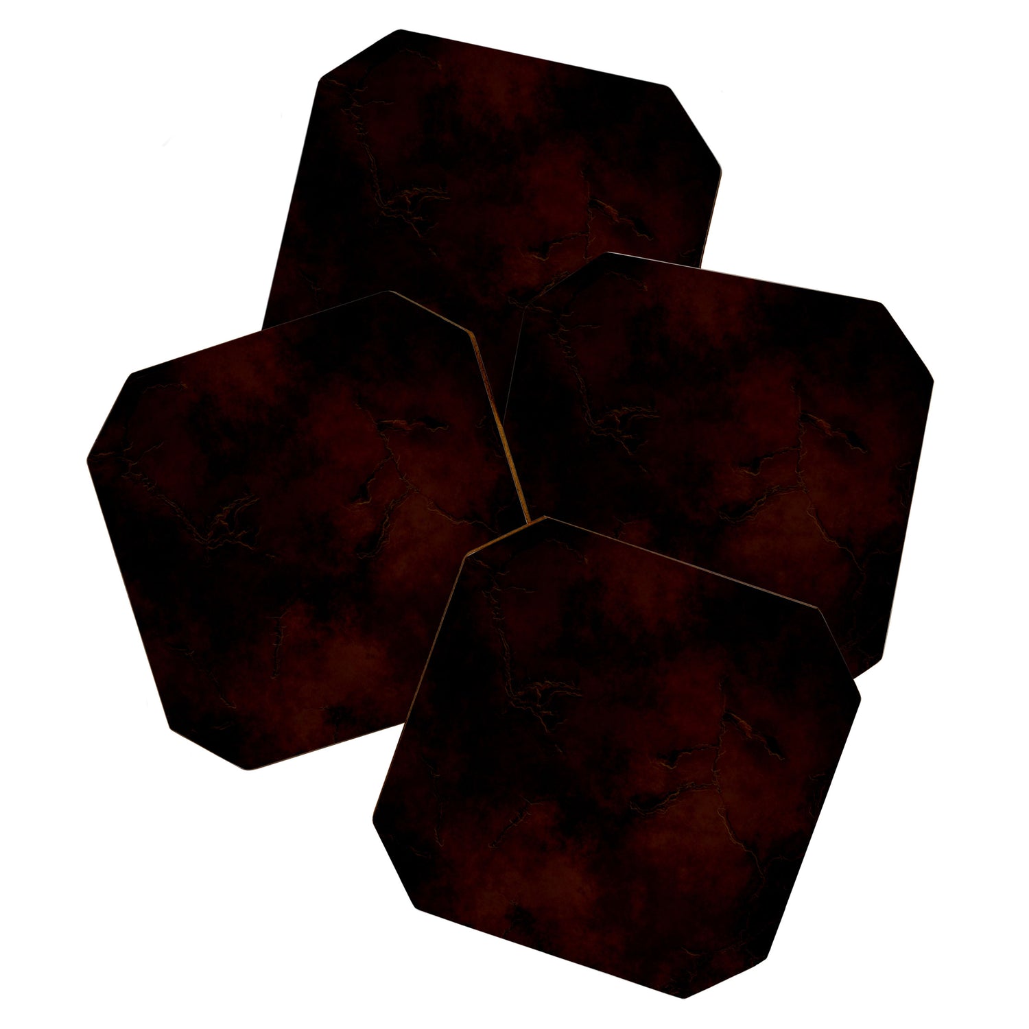 Grunge dark black red Coaster Gallery Image 1