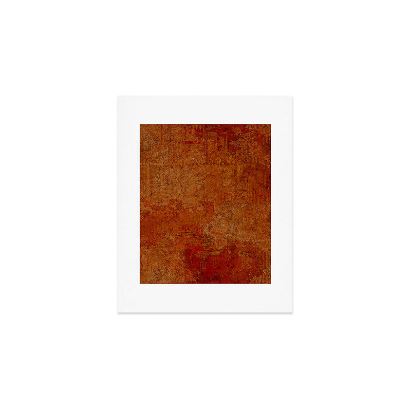 Warm orange cooper red Art Print Gallery Image 1