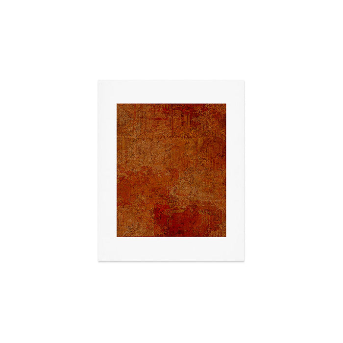 Warm orange cooper red Art Print Gallery Image 1