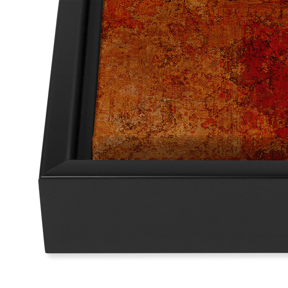 Warm orange cooper red Framed Canvas Print Gallery Image 3