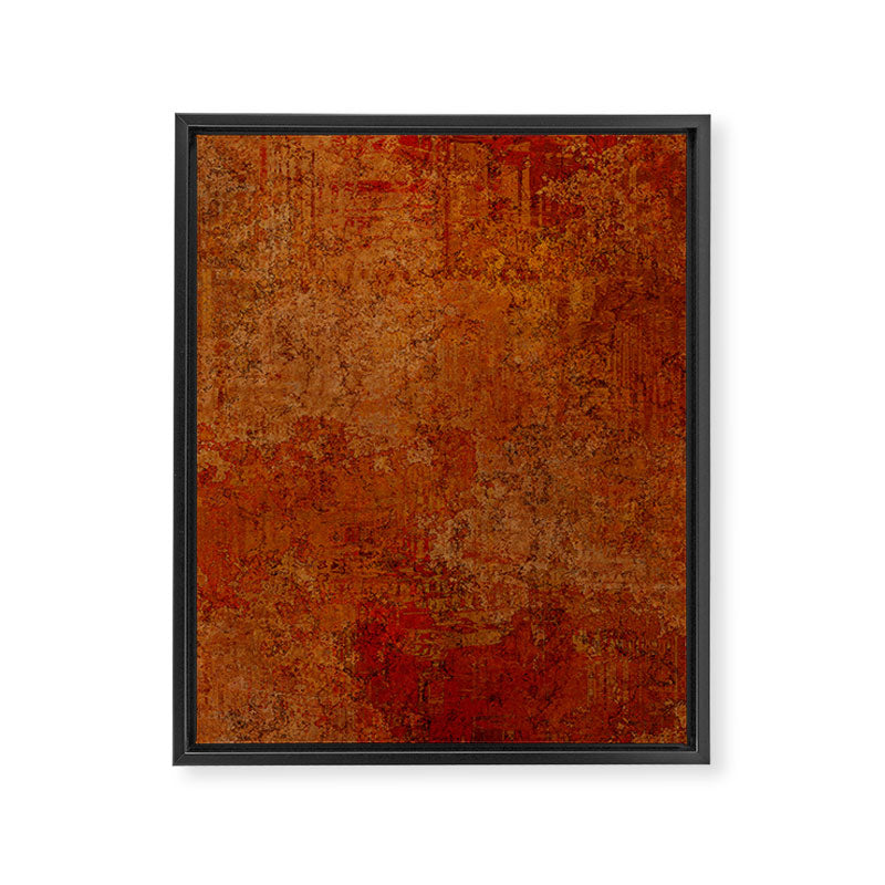 Warm orange cooper red Framed Canvas Print Gallery Image 8