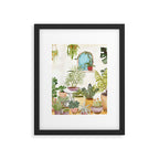plant lady Framed Art Print Gallery Image 4