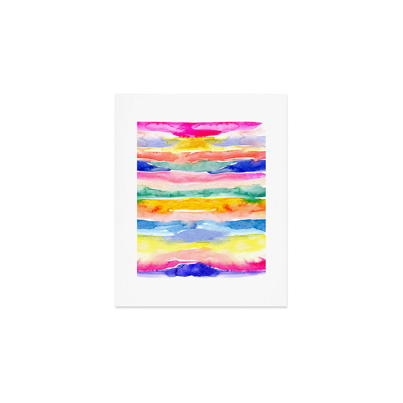 Swooshy Stripes Art Print Gallery Image 1
