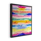 Swooshy Stripes Framed Canvas Print Gallery Image 2