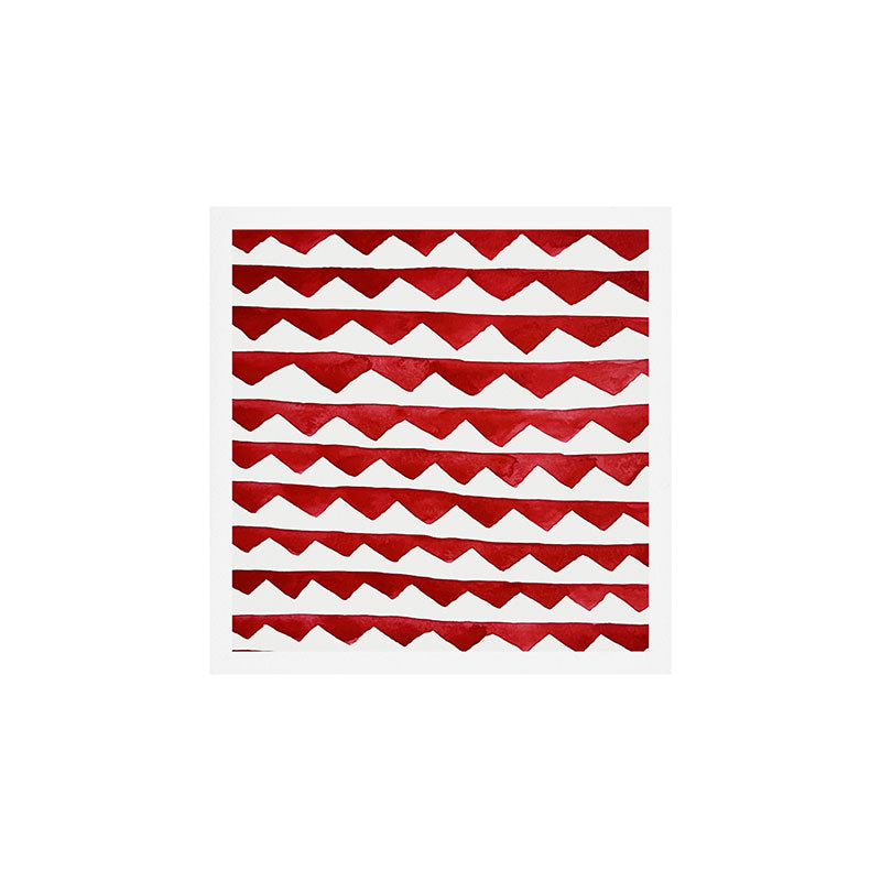 Red Triangle Lines Art Print Gallery Image 1