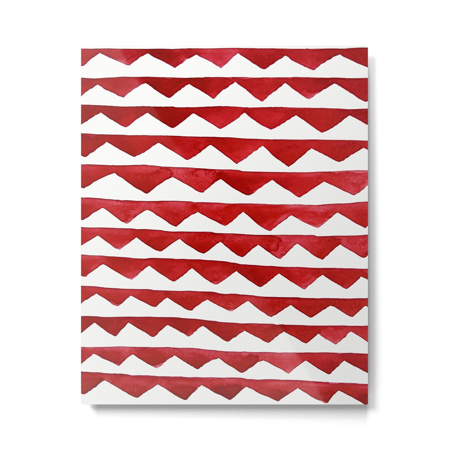 Red Triangle Lines Metal Print Gallery Image 6