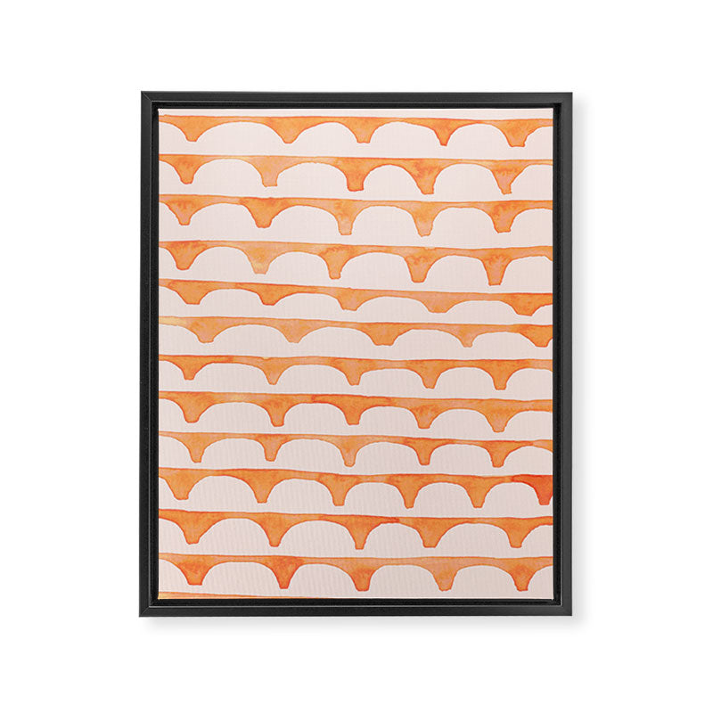 Scoop in peach Framed Canvas Print Gallery Image 8