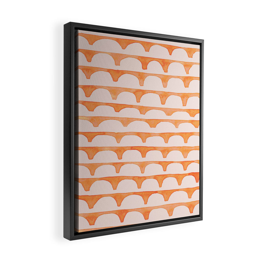 Scoop in peach Framed Canvas Print Gallery Image 2