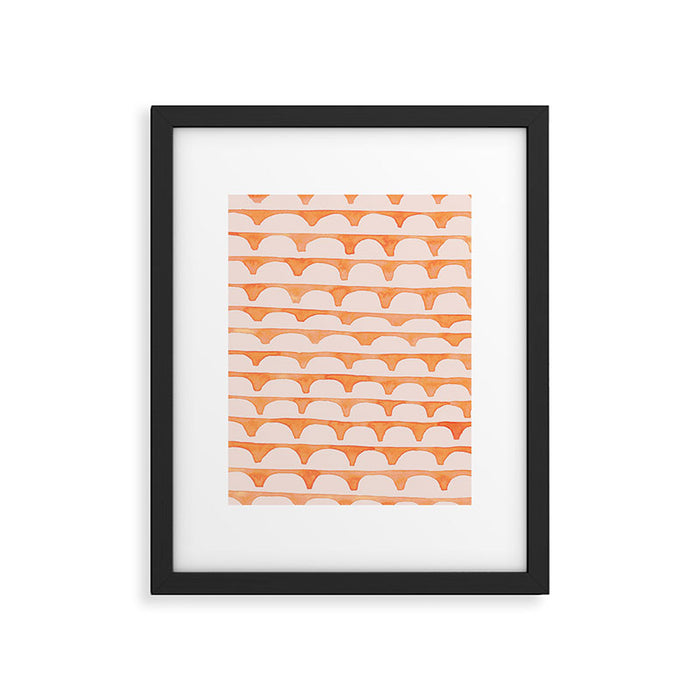 Scoop in peach Framed Art Print Gallery Image 1