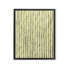 Small scalloped line in watercolor green Framed Canvas Print Gallery Image 8