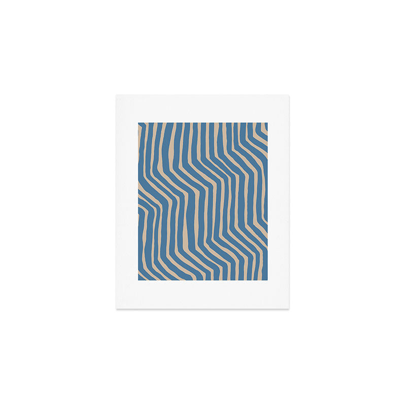 Towa in denim blue Art Print Gallery Image 1