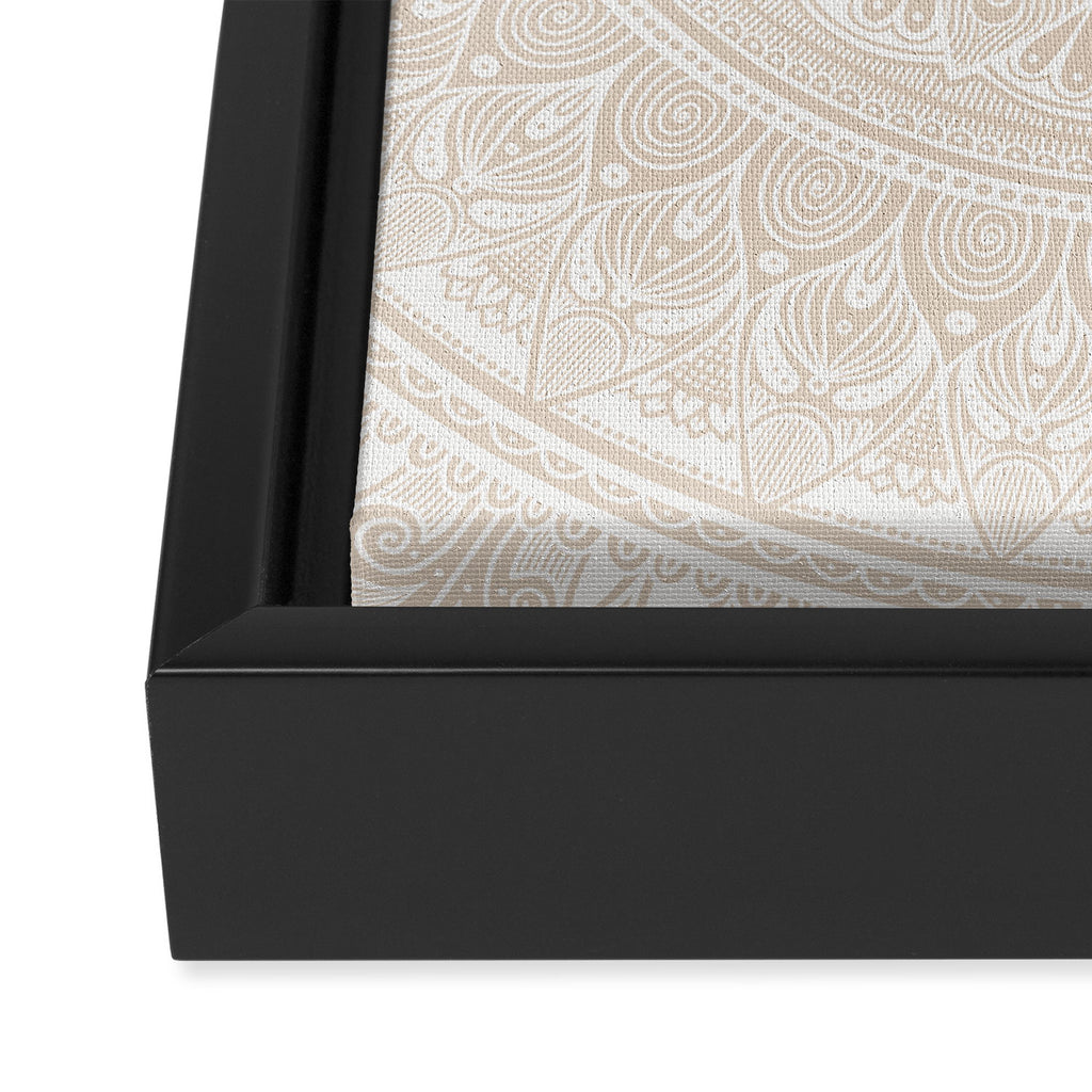 Bloom- Pebble  Framed Canvas Print Gallery Image 3