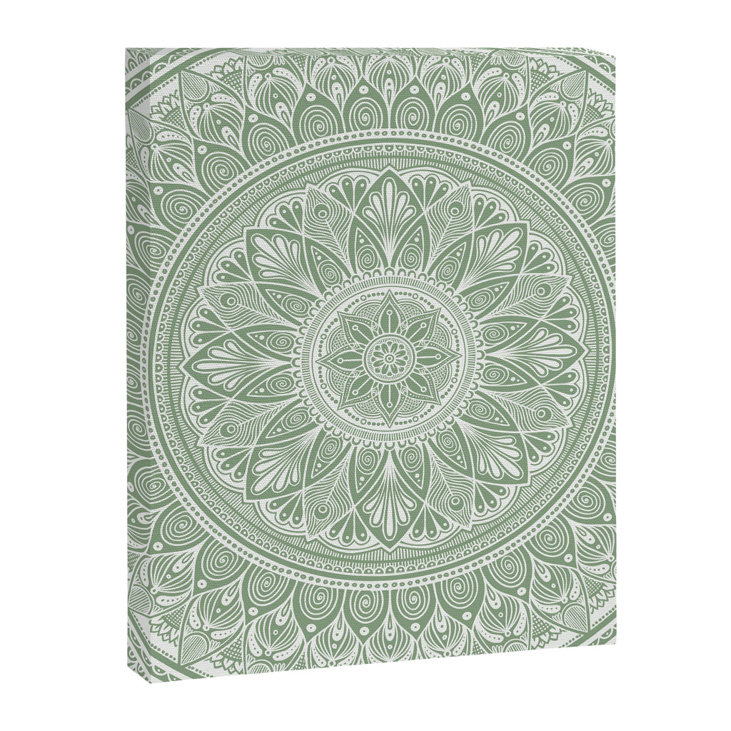 Bloom- Sage Green Canvas Print Gallery Image 8