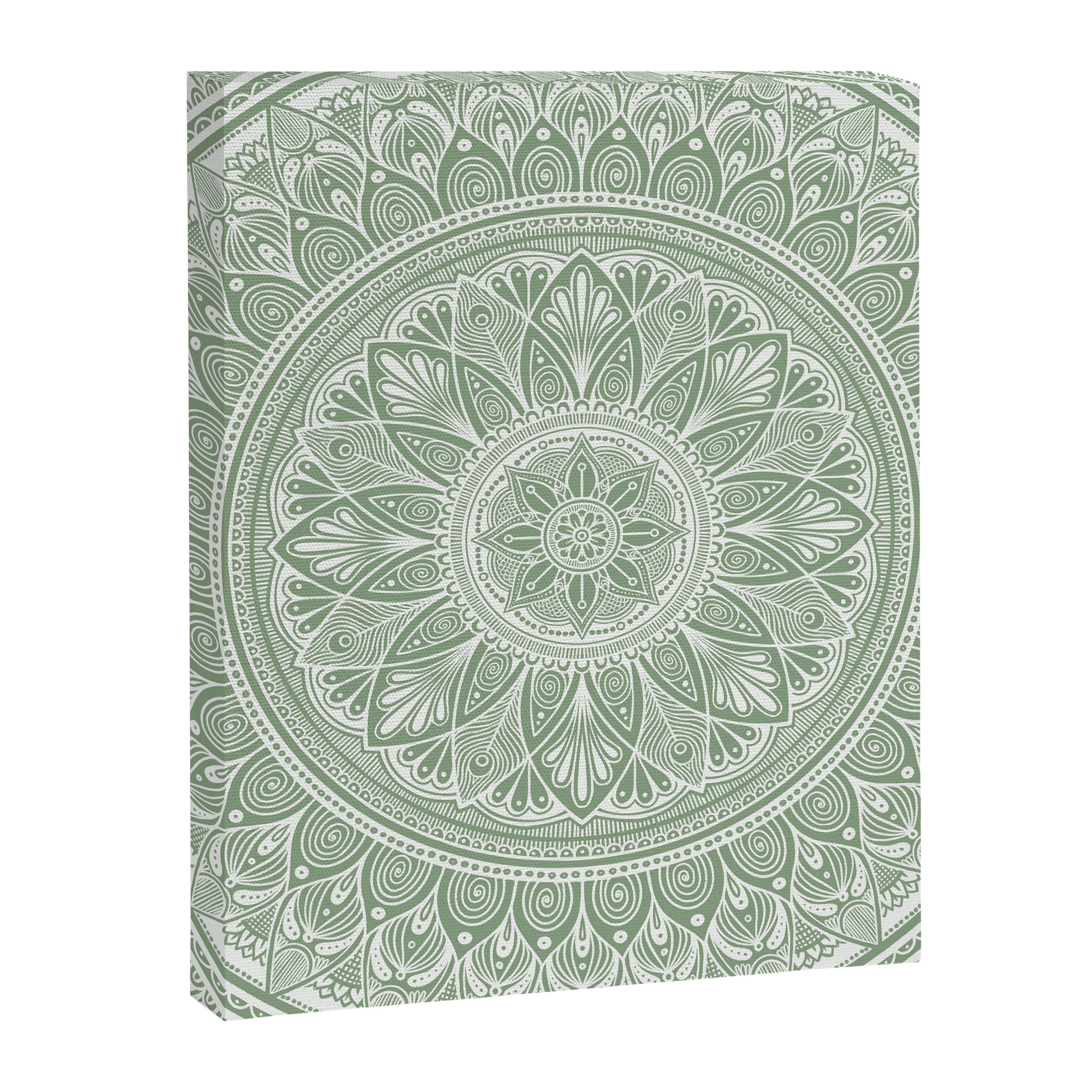Bloom- Sage Green Canvas Print Gallery Image 8