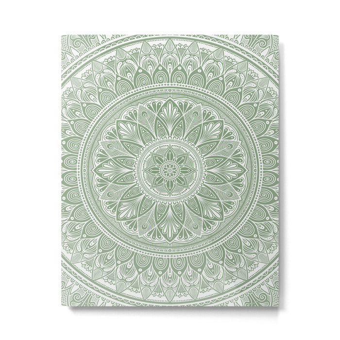 Bloom- Sage Green Metal Print Gallery Image 1
