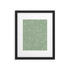 Topographic- Sage Green Framed Art Print Gallery Image 6