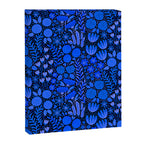 Wildflower Field- Cobalt Blue Canvas Print Gallery Image 3