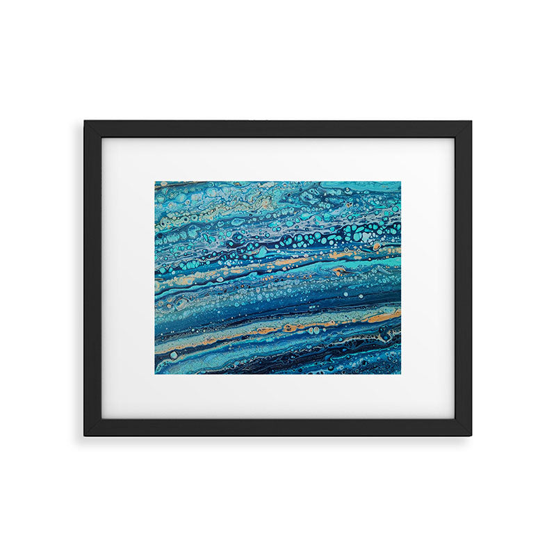 Blue Bubbles Framed Art Print Gallery Image 4