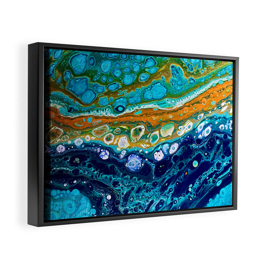 Multi Eruption Framed Canvas Print Gallery Image 2