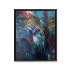 Multi Feather Splash Framed Canvas Print Gallery Image 6