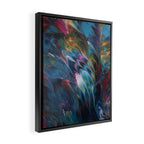 Multi Feather Splash Framed Canvas Print Gallery Image 2