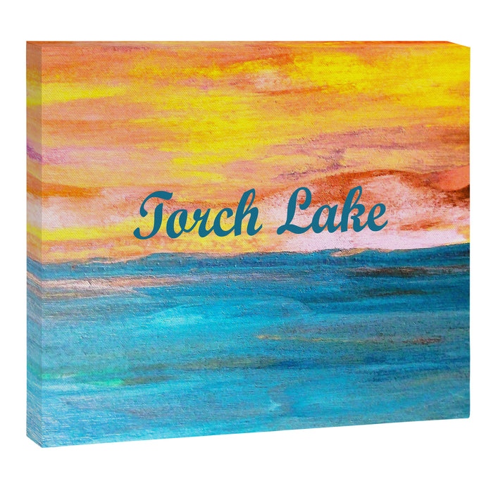 Torch Lake Sunset Dream II Canvas Print Gallery Image 1