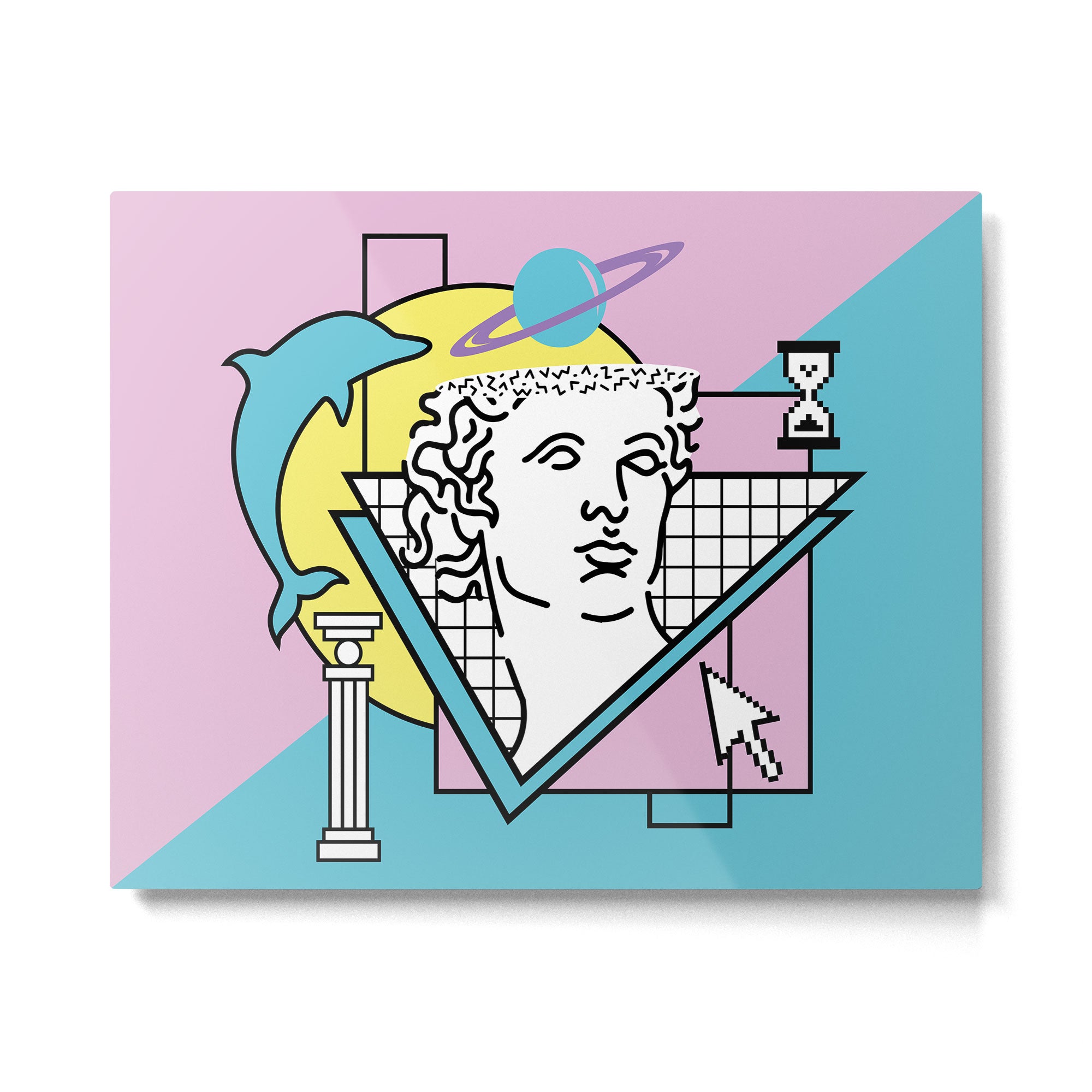 Apollo - Vaporwave - 80s Metal Print Gallery Image 4