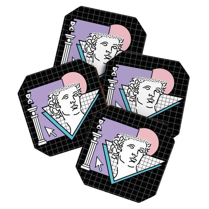 Apollo Vaporwave / greek god Coaster Gallery Image 1
