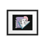 Apollo Vaporwave / greek god Framed Art Print Gallery Image 5