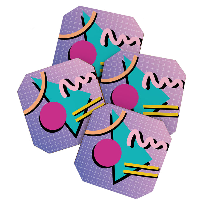 Memphis Pattern 10 - 90s - Retro Coaster Gallery Image 1