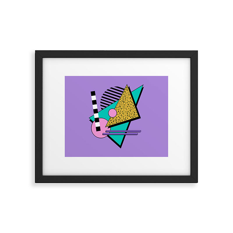 Memphis pattern 103 - 80s / 90s Retro Framed Art Print Gallery Image 5