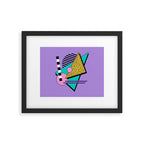 Memphis pattern 103 - 80s / 90s Retro Framed Art Print Gallery Image 5