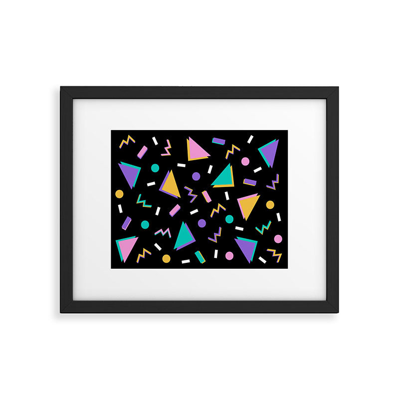 Memphis pattern 104 - 80s / 90s Retro Framed Art Print Gallery Image 5