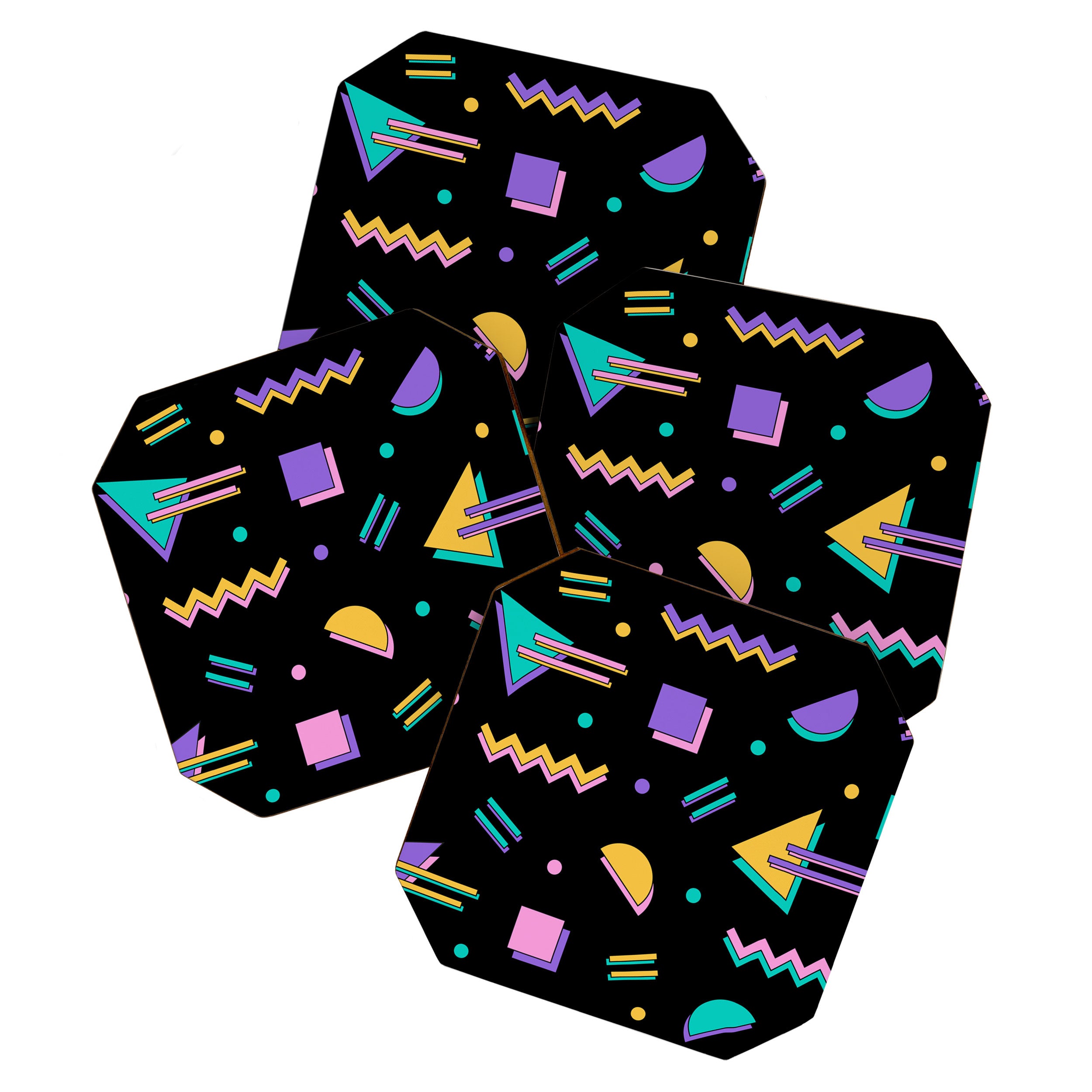 Memphis pattern 105 - 80s / 90s Retro Coaster Gallery Image 1