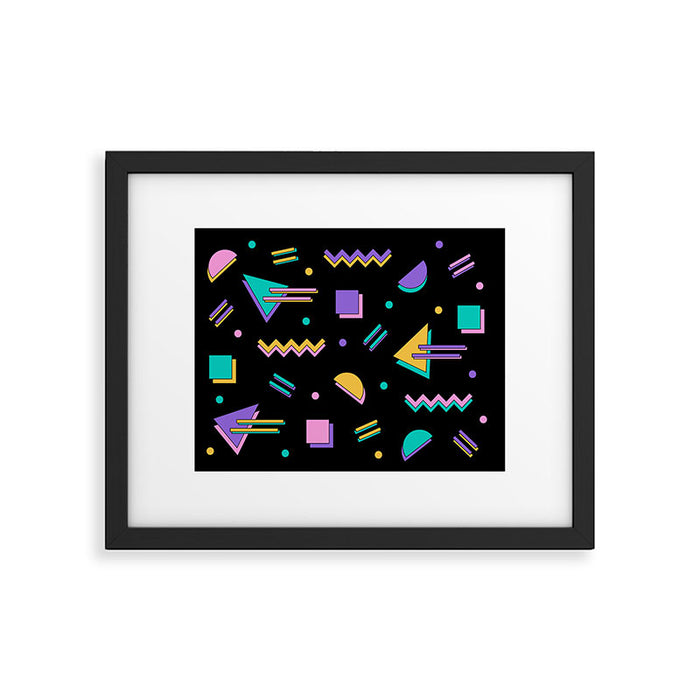 Memphis pattern 105 - 80s / 90s Retro Framed Art Print Gallery Image 1