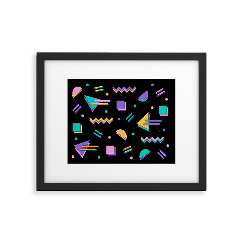 Memphis pattern 105 - 80s / 90s Retro Framed Art Print Gallery Image 5