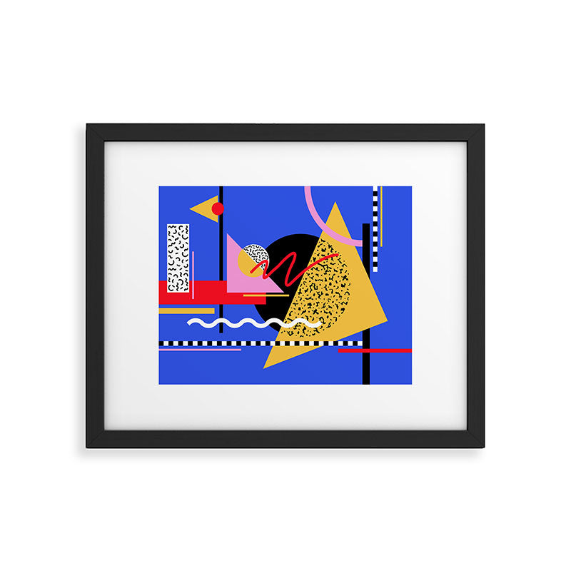 Memphis pattern 106 - 80s / 90s Retro Framed Art Print Gallery Image 5