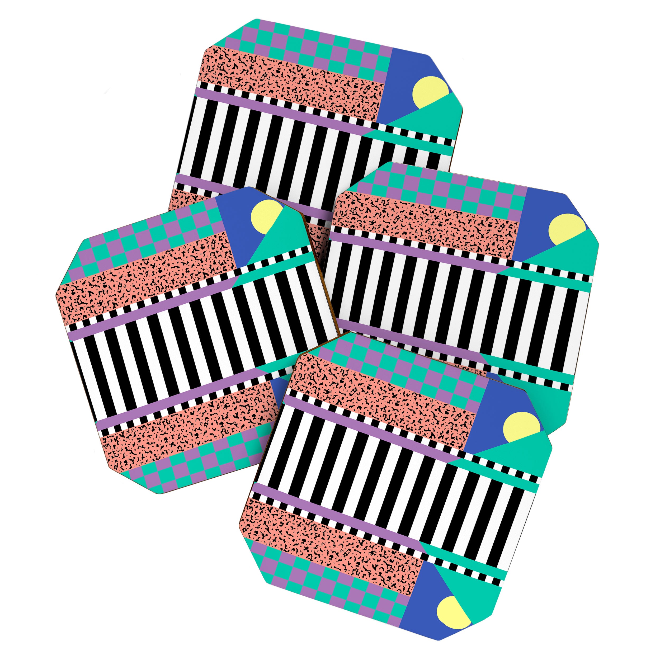 Memphis pattern 108 - 80s / 90s Retro Coaster Gallery Image 1