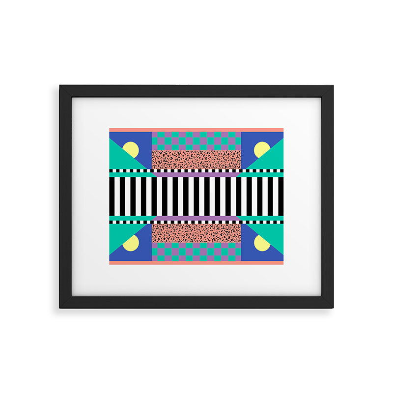 Memphis pattern 108 - 80s / 90s Retro Framed Art Print Gallery Image 5