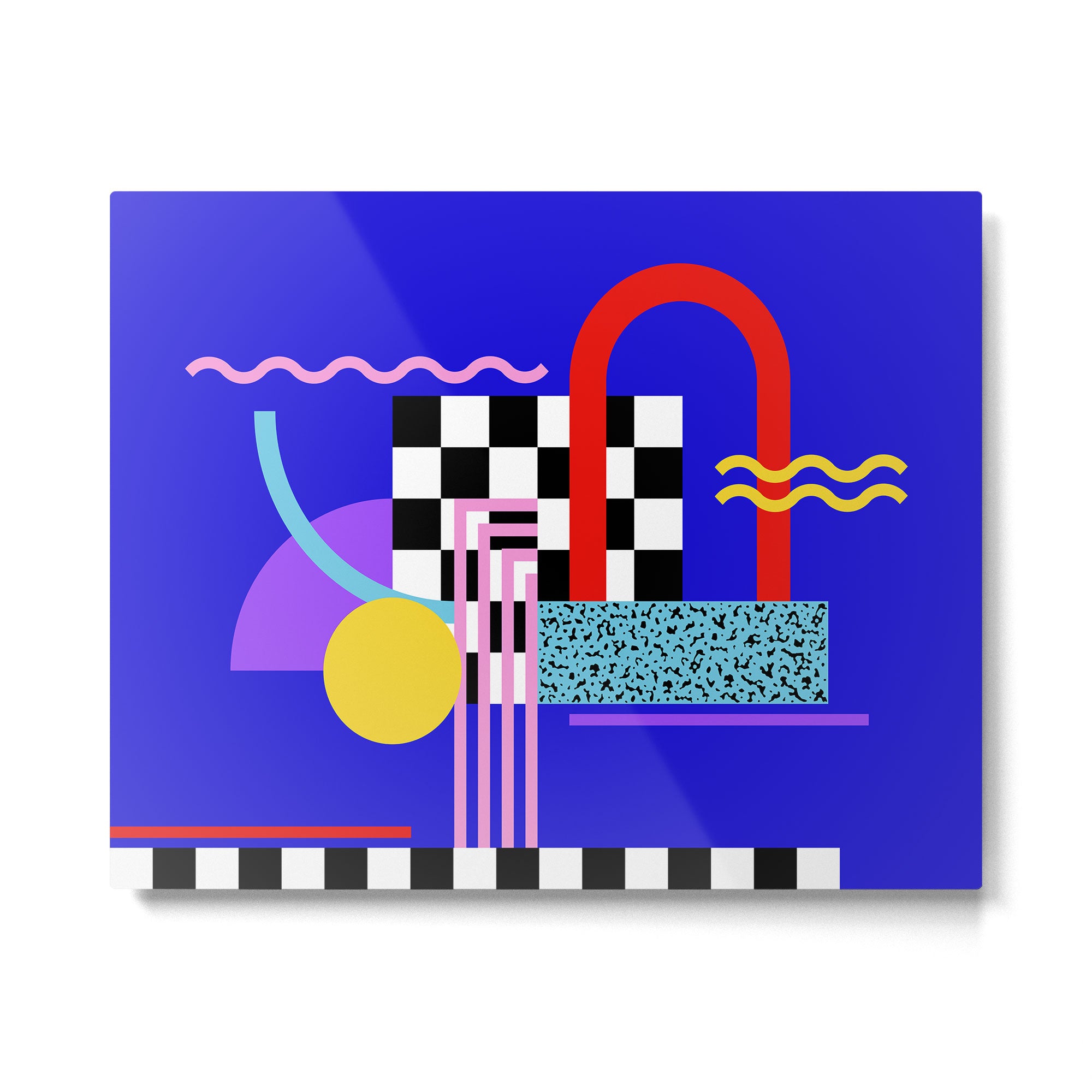 Memphis pattern 109 - 80s / 90s Retro Metal Print Gallery Image 4
